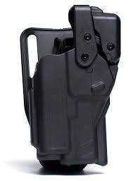 Rapid Force Level 3 Duty Holster - Mid Ride Belt Slide - S&W M&P 9mm M2.0 4.25in Barrel - Basket Weave Black - Left Hand - No Light - No Axon - Clamshell Packaging