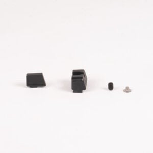 BUIS for Trijicon SRO Fits GLOCK or Walther PDP – OPTICS READY / DIRECT MILLED SLIDES Black Front and Rear