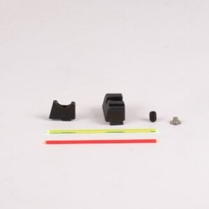 BUIS FOR RMR/HOLOSUN ON GLOCK OR WALTHER PDP-OPTICS READY/DIRECT MILLED SLIDES (Tritium Front Black Rear)