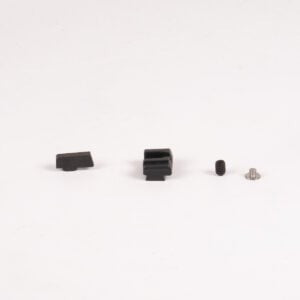 BUIS Fits GLOCK 43/48 MOS w/ C&H Optic Plate for Holosun 407k / 507k Black Front and Rear