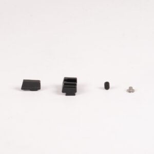 BUIS Fits GLOCK 43/48 MOS w/ Optic Cut Upgrade for Trijicon RMRcc – Black Front and Back