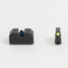 BUIS FOR RMR/HOLOSUN ON GLOCK OR WALTHER PDP-OPTICS READY/DIRECT MILLED SLIDES (Tritium Front Black Rear)