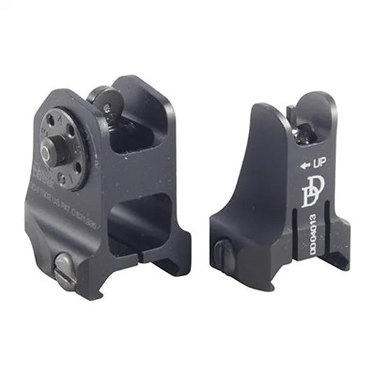 FIXED FRONT/REAR SIGHT COMBO, DD TORNADO GREY, RETAIL ASSY