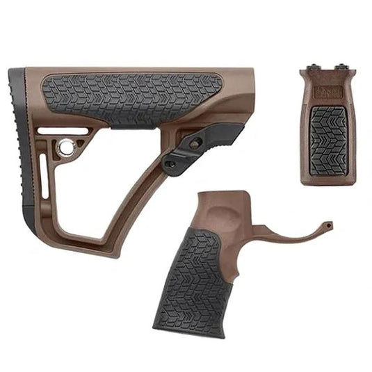 Buttstock, Pistol Grip & M-LOK Vertical Foregrip Combo, Mil Spec+