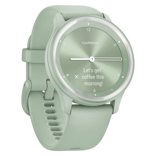 vívomove Sport Cool Mint Case and Silicone Band with Silver Accents