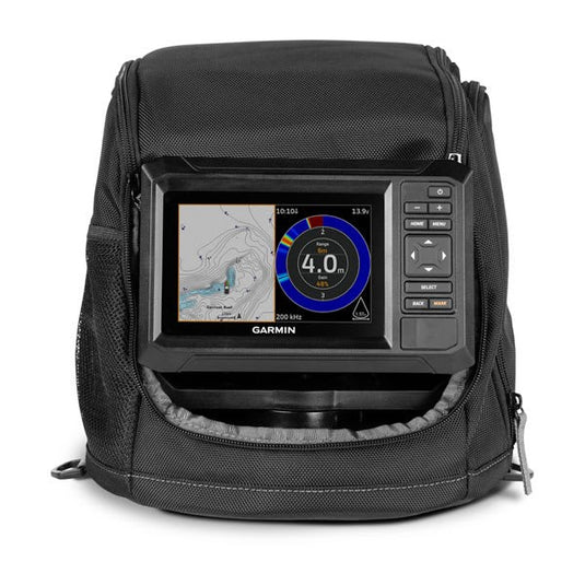 ECHOMAP™ UHD2 Keyed 5" Ice Fishing Bundle, Includes ECHOMAP™ UHD2 55cv and Dual Beam-IF Transducer