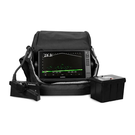 LiveScope™ Plus Lithium-ion Ice Fishing Bundle, Includes ECHOMAP™ UHD2 93sv, LiveScope Plus System & Lithium-ion Battery