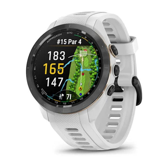 Approach S70 - 42 mm Black Ceramic Bezel with White Silicone Band 010-02746-00
