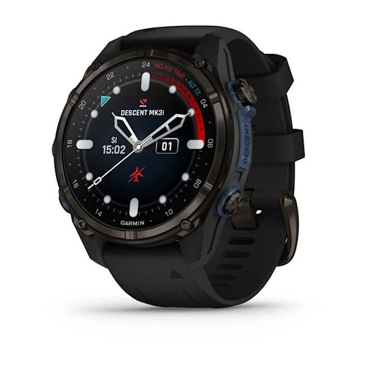 Descent Mk3i – 43 mm Carbon Gray DLC Titanium with Black Silicone Band 010-02753-10