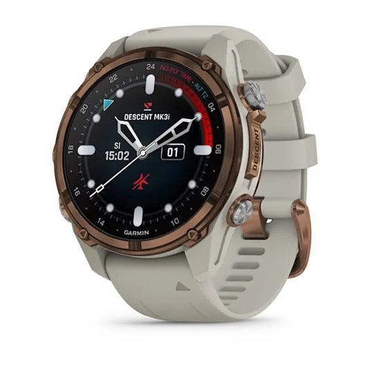 Descent Mk3i – 43 mm Bronze PVD Titanium with French Gray Silicone Band 010-02753-13