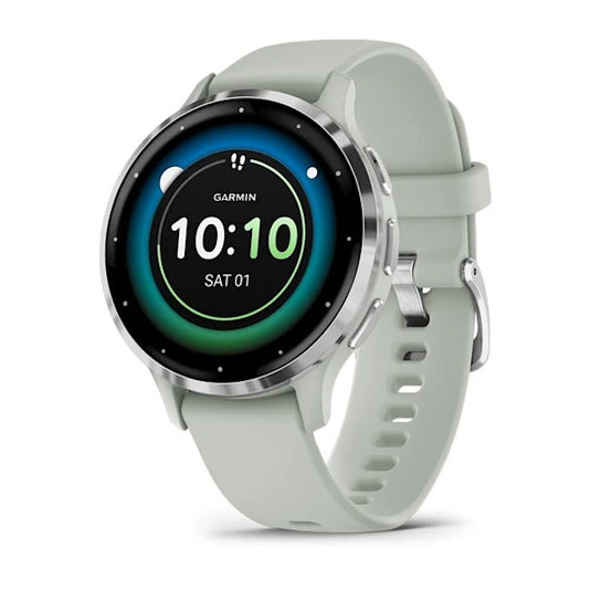 Venu 3S Slate Stainless Steel Bezel with Sage Gray Case and Silicone Band 010-02785-01