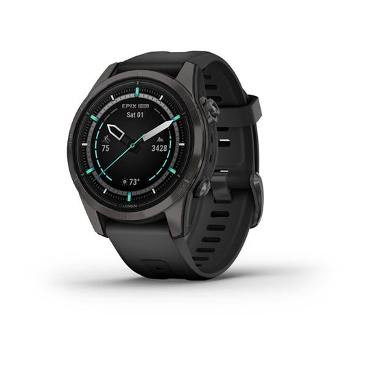 epix Pro (Gen 2), 42mm, Sapphire, Carbon Gray DLC Ti, Black