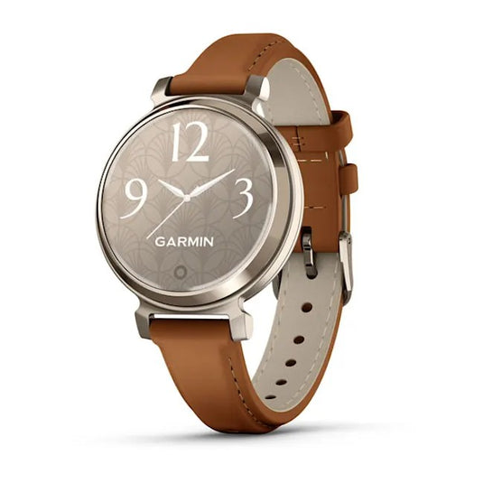 Lily 2 Classic Cream Gold with Tan Leather Band 010-02839-02
