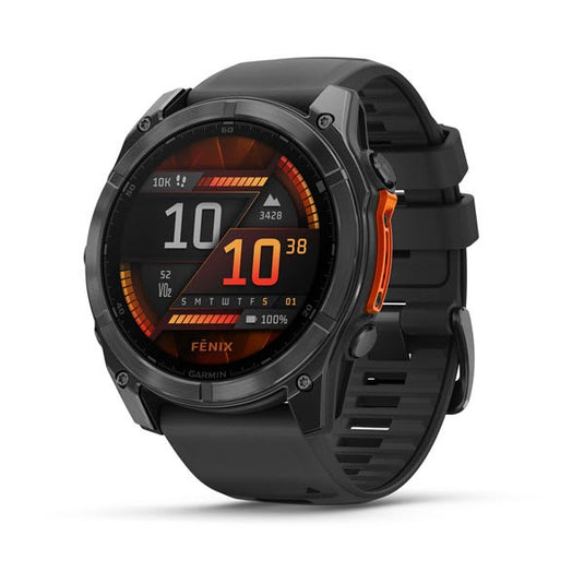 fnix 8 – 51 mm, AMOLED Slate Gray with Black Silicone Band PART NUMBER 0-02905-00