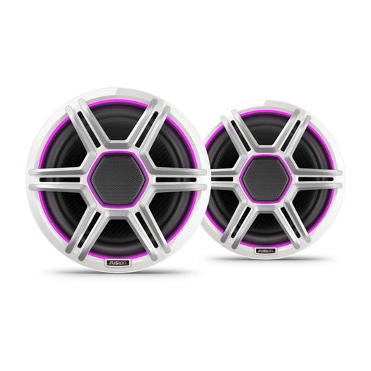 Fusion Apollo™ Speakers, 8.8" LED Marine Speakers with Sports White Grilles