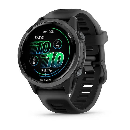 Forerunner® 570 - 42mm, Slate Gray Aluminum with Translucent Black/Black Band