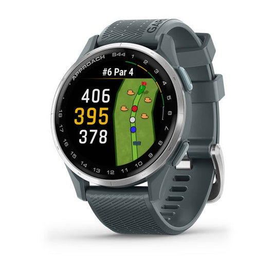 Approach S44, Silver Aluminum Bezel with Twilight Silicone Band 010-03009-01