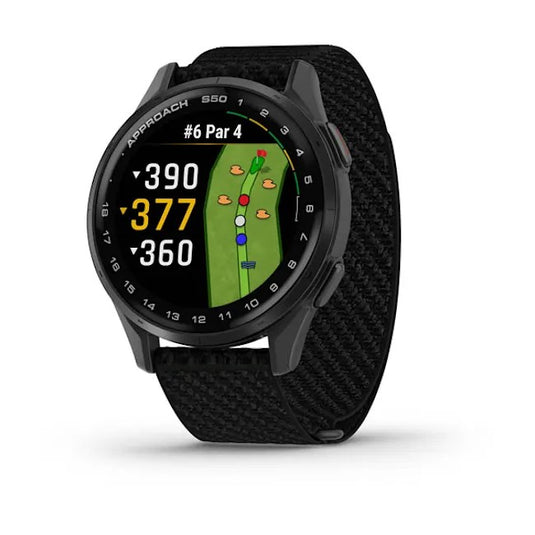 Approach S50, Slate Aluminum Bezel with Black ComfortFit Nylon Band 010-03010-00