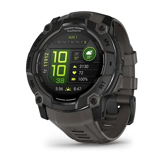 Instinct 3 – 50 mm, AMOLED, Black with Charcoal Band 010-03020-00