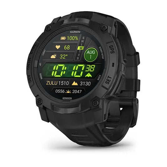 Instinct 3 – 50 mm, AMOLED, Tactical Edition Black with Black Band 010-03020-50