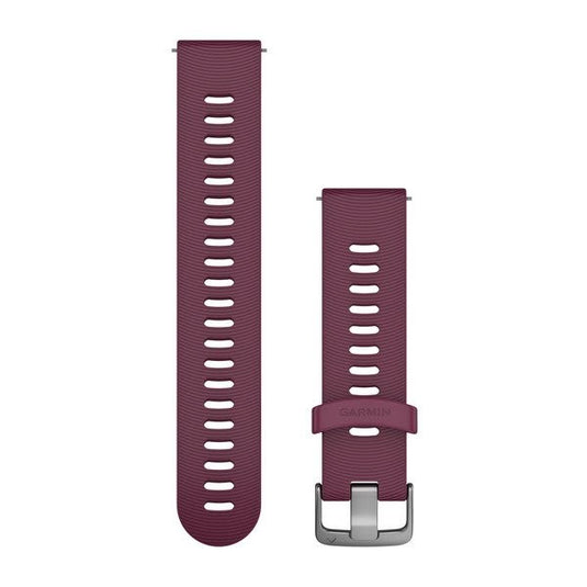 Quick Release Band, Berry Silicone Band with Stainless Steel Hardware