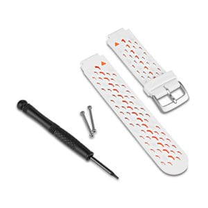 White/Orange Watch Band