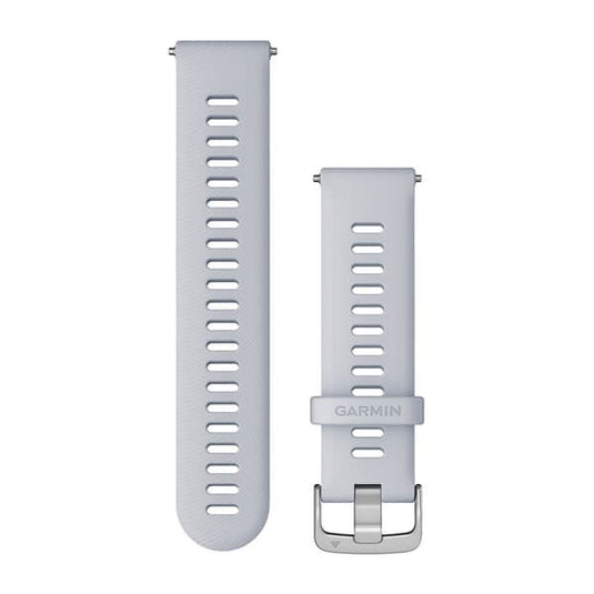 Quick Release Bands (22 mm), Whitestone with Silver Hardware