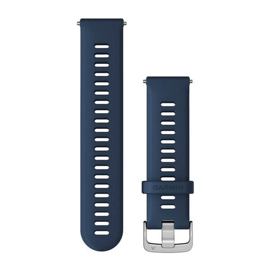 Quick Release Bands (22 mm), Tidal Blue with Silver Hardware