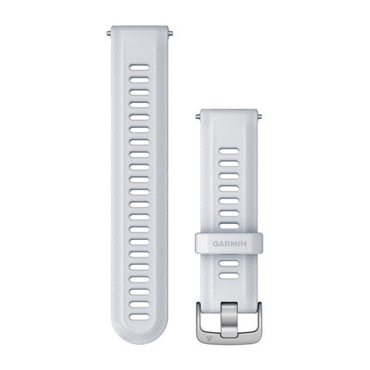 Forerunner® Watch Bands (22 mm), Whitestone with Silver Hardware