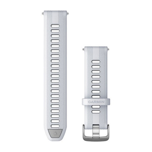 Forerunner® Watch Bands (22 mm), Whitestone/Powder Gray with Silver Hardware