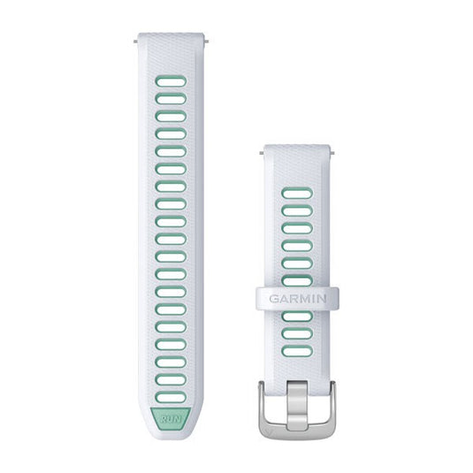 Quick Release Bands (18 mm), Whitestone/Neo Tropic with Silver Hardware