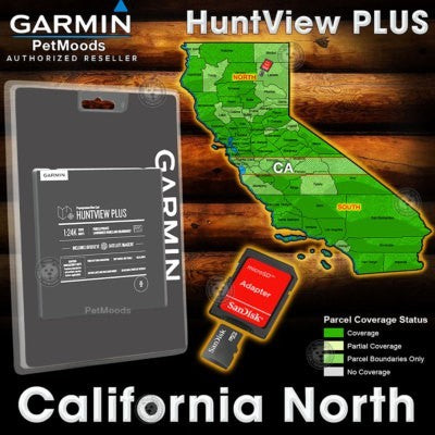 microSD™/SD™ card: Garmin HuntView™ Plus Maps - California-North 25/26
