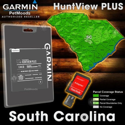 microSD™/SD™ card: Garmin HuntView™ Plus Maps - South Carolina 25/26