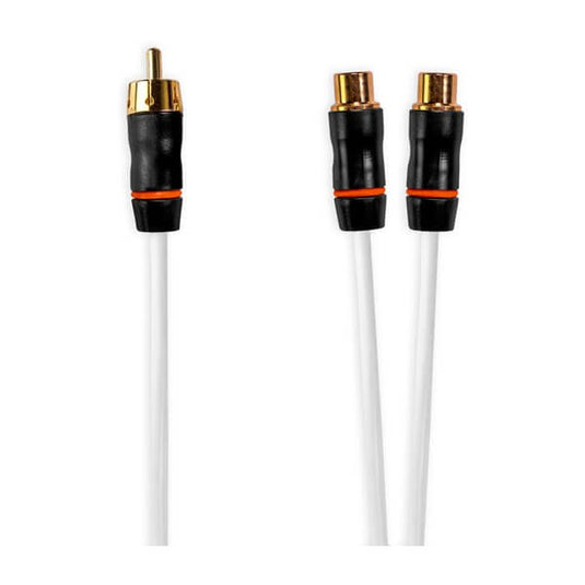 Fusion® Performance RCA Cables, Male to Dual Female, 0.9 ft RCA Splitter Cable