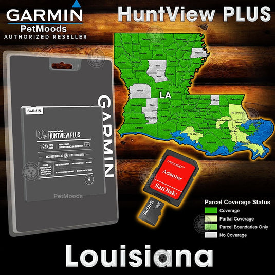 microSD™/SD™ card: Garmin HuntView™ Plus Maps - Louisiana 25/26