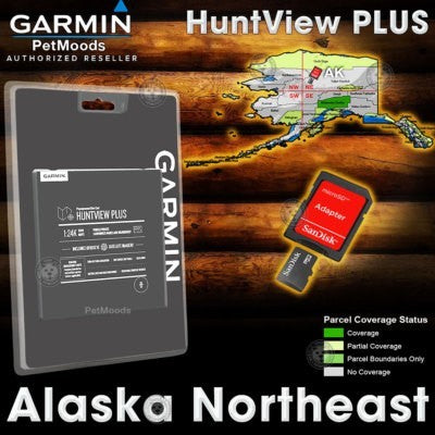 microSD™/SD™ card: Garmin HuntView™ Plus Maps - Alaska-Northwest 25/26