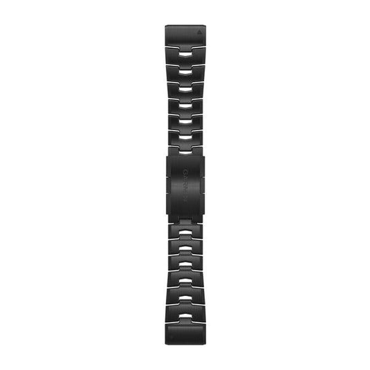 QuickFit® 26 Watch Bands, Vented Titanium Bracelet with Carbon Gray DLC Coating