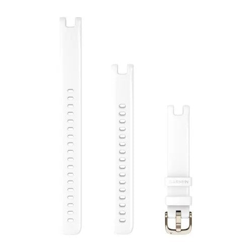 Lily® Bands (14 mm), White with Cream Gold Hardware