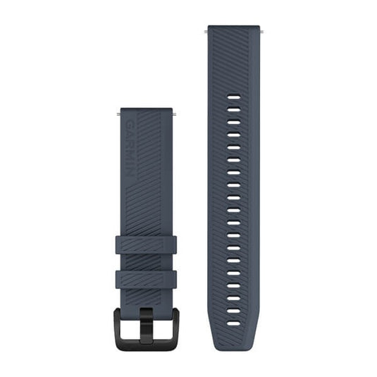 Quick Release Bands (20 mm), Granite Blue with Black Hardware
