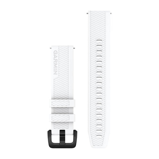 Quick Release Bands (20 mm), White with Black Hardware