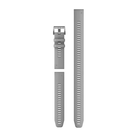 QuickFit® 22 Watch Bands, Powder Gray Silicone (3-piece Dive Set)