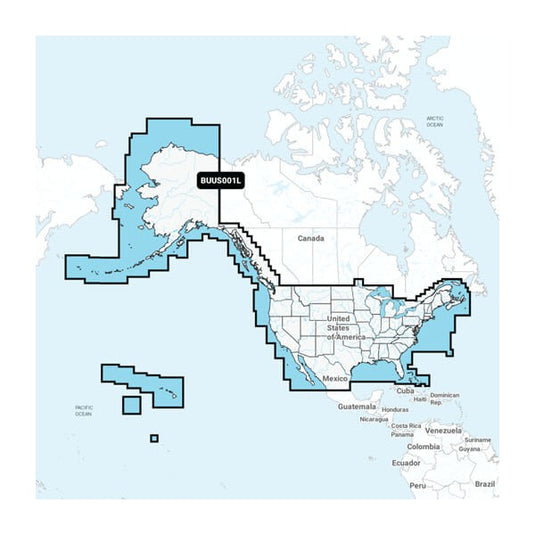 Garmin Navionics+™ U.S. & Coastal Canada Built-in Update, microSD™/SD™ and One-year Subscription, BUS001L