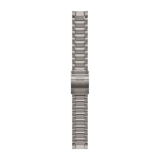 QuickFit® 22 Watch Straps, Hardened Swept-Link Titanium Bracelet