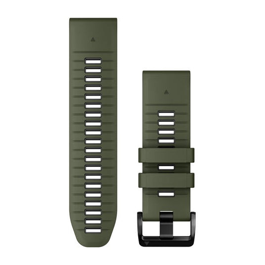 QuickFit® 26 Watch Bands, Moss/Graphite Silicone