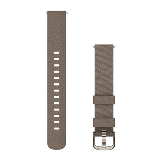 Lily® 2 Bands (14 mm), Coffee Fabric with Cream Gold Hardware