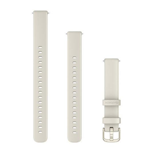 Lily® 2 Bands (14 mm), Bone Silicone with Lunar Gold Hardware