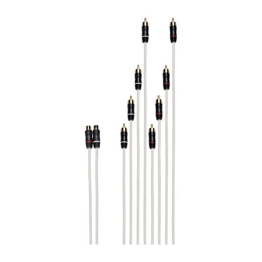 Fusion® Performance RCA Cables, RCA Splitter Cable, 2.1 ft Dual Female to 8-Way Male
