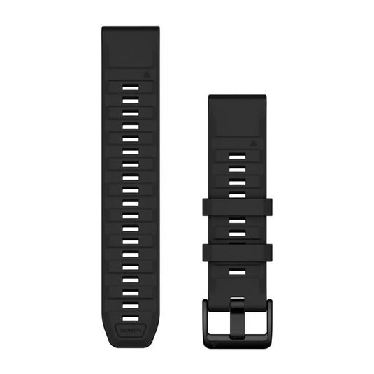 QuickFit® 22 Watch Bands, Black Silicone