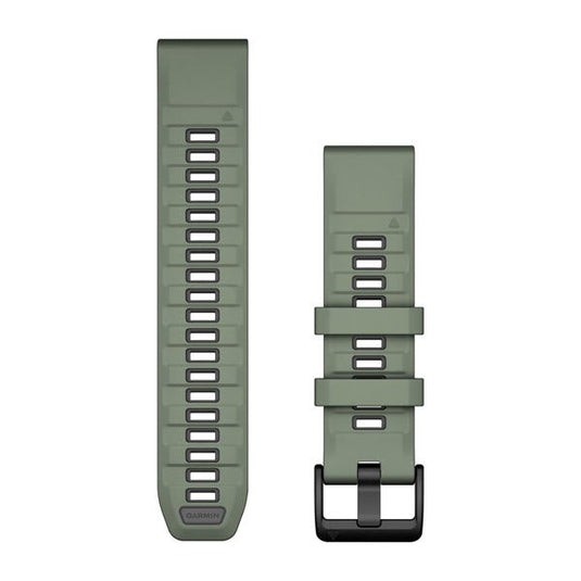 QuickFit® 22 Watch Bands, Willow/Graphite Silicone