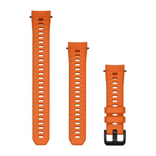 20 mm Watch Bands (Instinct® E – 40 mm), Ember Orange Silicone